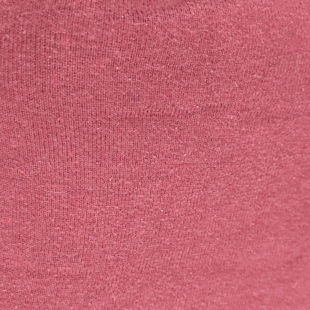 Dotti Women's Top Size Small Maroon 3/4 Sleeve Hi-Low Hem Round Neckline Jumper - Picture 7 of 14